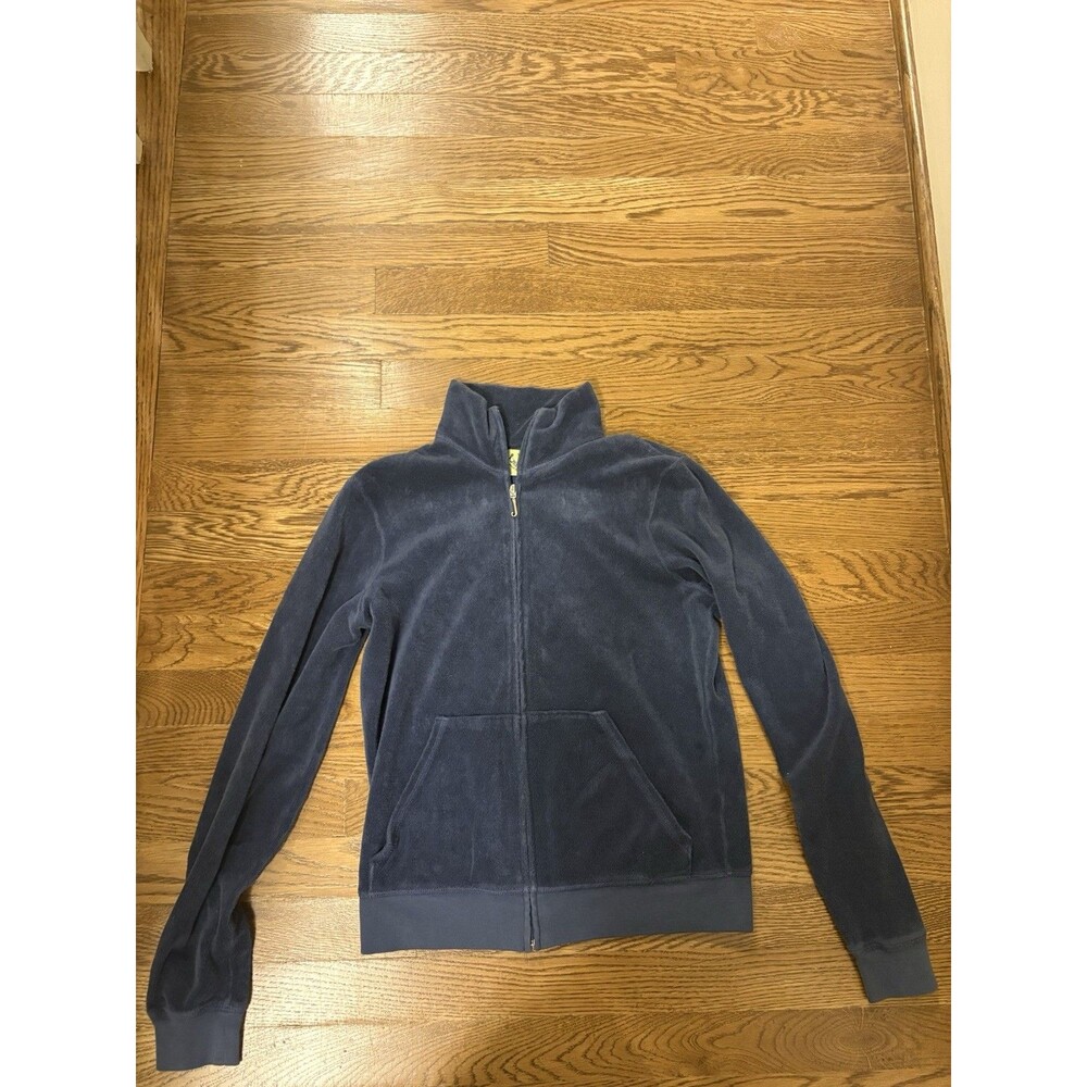 Y2K Juicy Couture Vintage Zip-Up Jacket. Size Large Navy